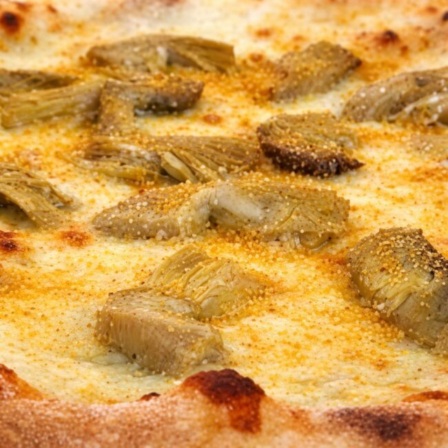 Pizza Bis carciofi freschi e bottarga