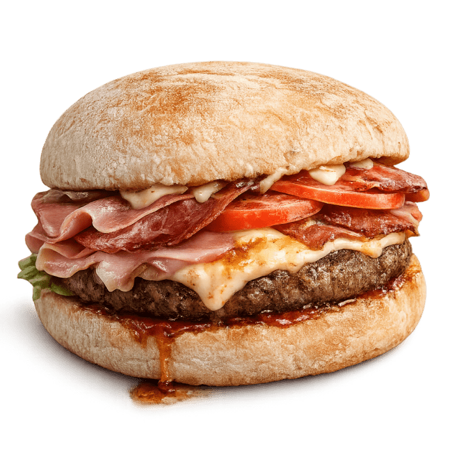 Pizza Bis hamburger della casa